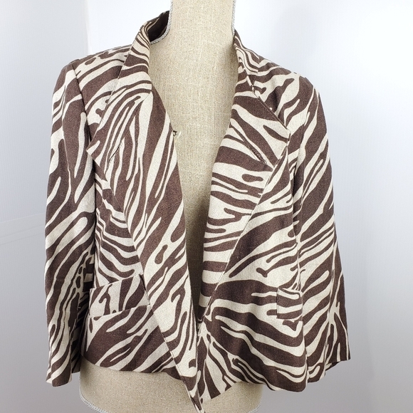 MICHAEL Kors Women poncho cape 100% linen size 14P - Picture 4 of 13